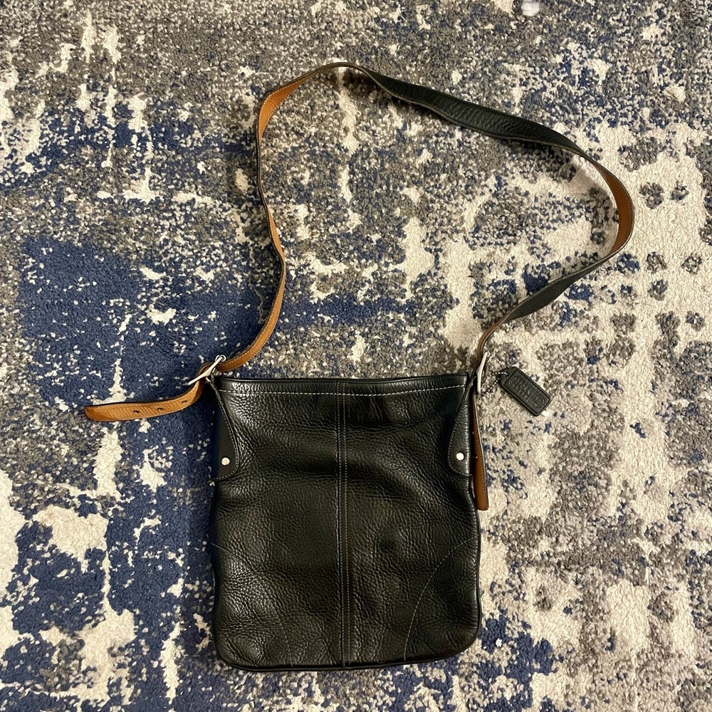 Authentic Vintage Coach Leather Cross Body Bag